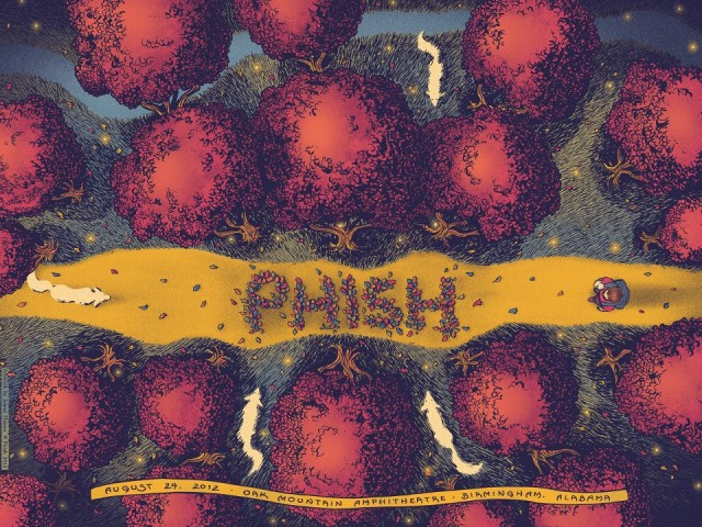 8/24/12 Phish Poster by James Flames