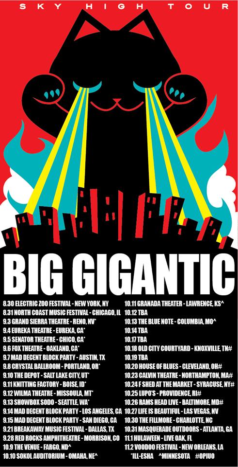 big gigantic tour dates