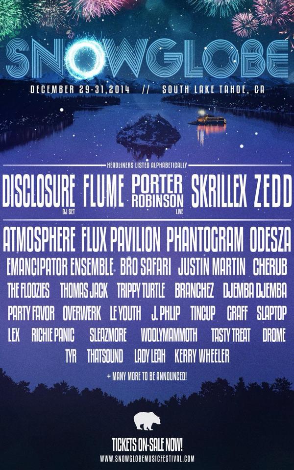 snowglobe 2014 lineup