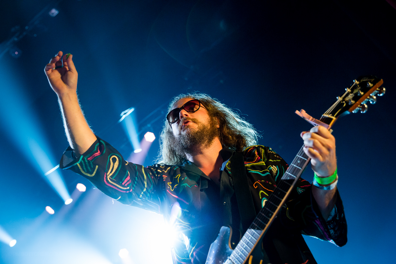 My Morning Jacket playing Peabody Opera House in St. Louis on August 12, 2015.