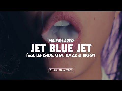 Major Lazer - Jet Blue Jet (feat. Leftside, GTA, Razz &amp; Biggy) [Official Music Video]