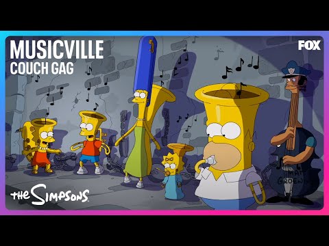 The Simpsons | &quot;MusicVille&quot; Couch Gag