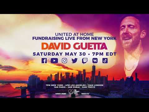David Guetta / United at Home - Fundraising Live from New York (Trailer)