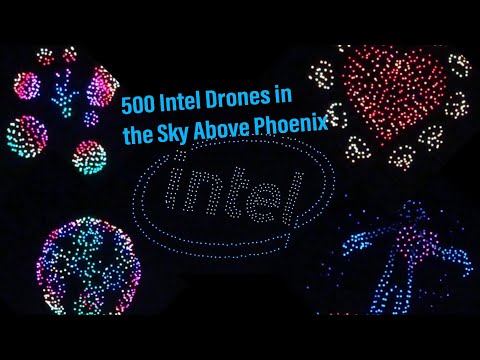 Intel 500 Drones Light Show in Phoenix, AZ at the AZ Biltmore