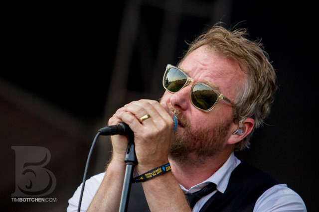 The National performing at LouFest in St. Louis on September 7th, 2013.