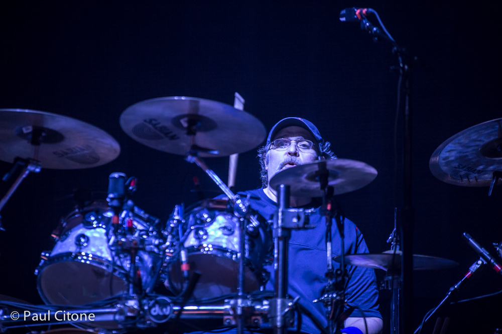 Todd Nance behind the kit for Widespread Panic, 7.2.14 in Las Vegas © Paul Citone