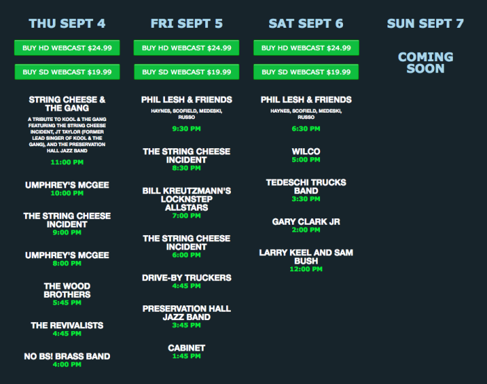 LOCKN’ Festival Webcast This Weekend on nugs.tv