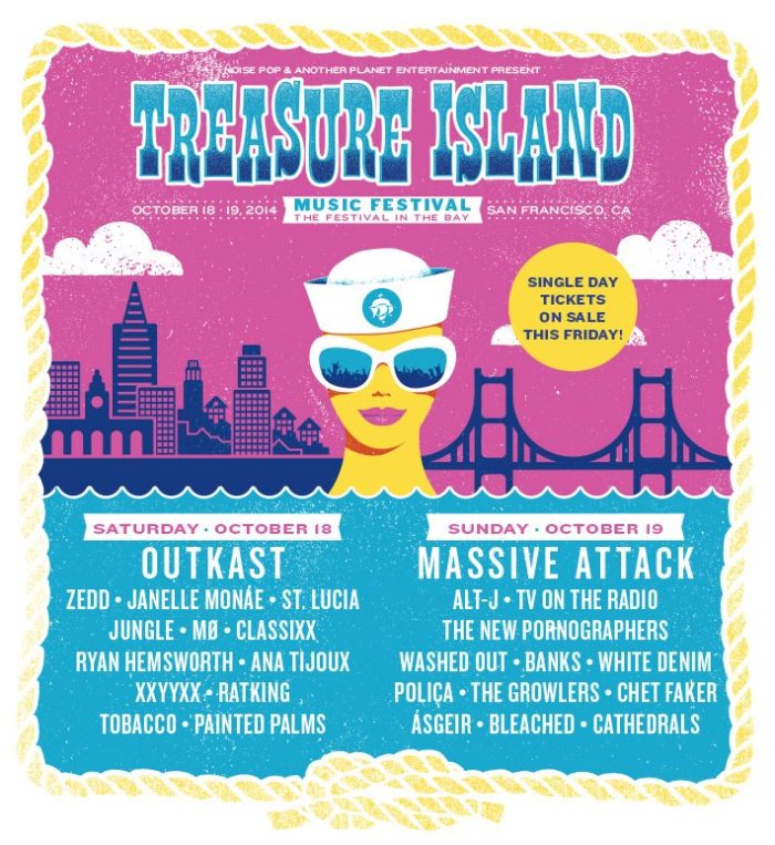treasure island single day lineups 2014