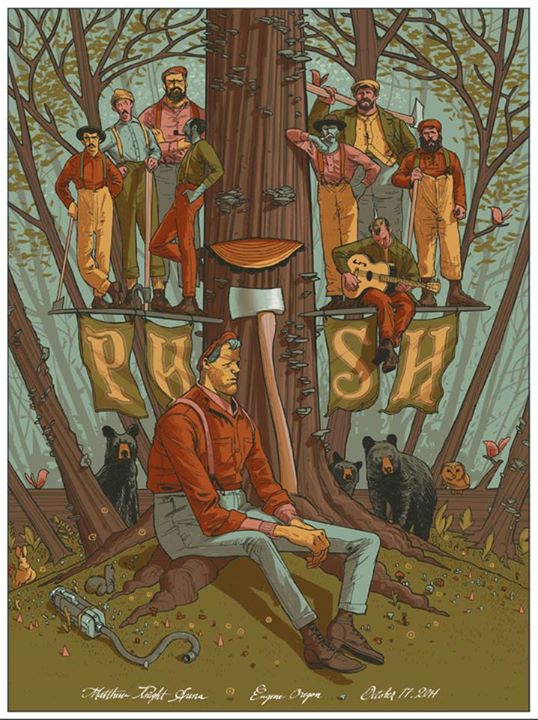 Phish Eugene 2014 Poster © Rich Kelly