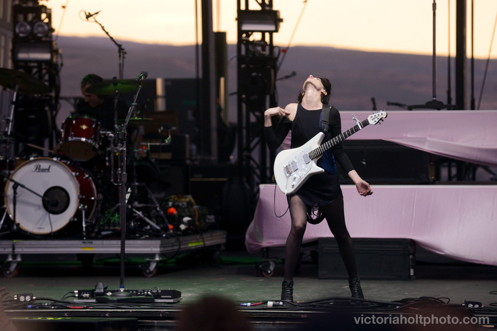 St. Vincent performs on the Sasquatch Stage on May 24th, 2015.