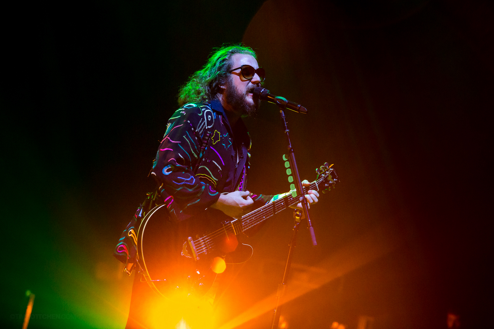 My Morning Jacket playing Peabody Opera House in St. Louis on August 12, 2015.