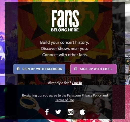 fans intro page