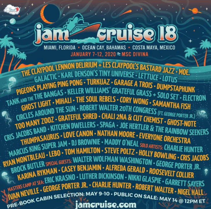 jam cruise 2020 lineup announced