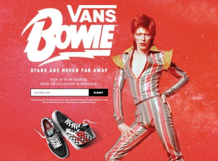 bowie red vans