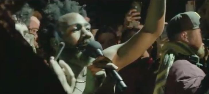 childish gambino just decides to smoke weed in the crowd while he headlines coachella