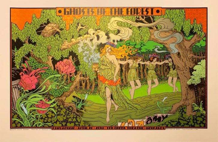 ghosts of the forest 4-20 poster berkeley