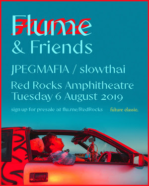 flume announces red rocks 2019 appearance with jpegmafa-and-slowthai