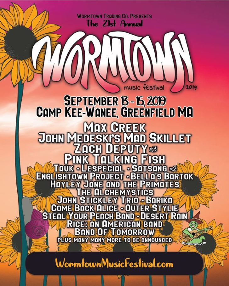 wormtown 2019 lineup poster live music blog