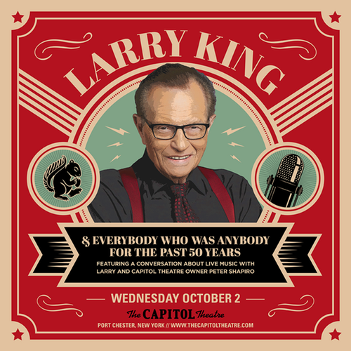 larry king live at cap theatre october 2 2019 poster