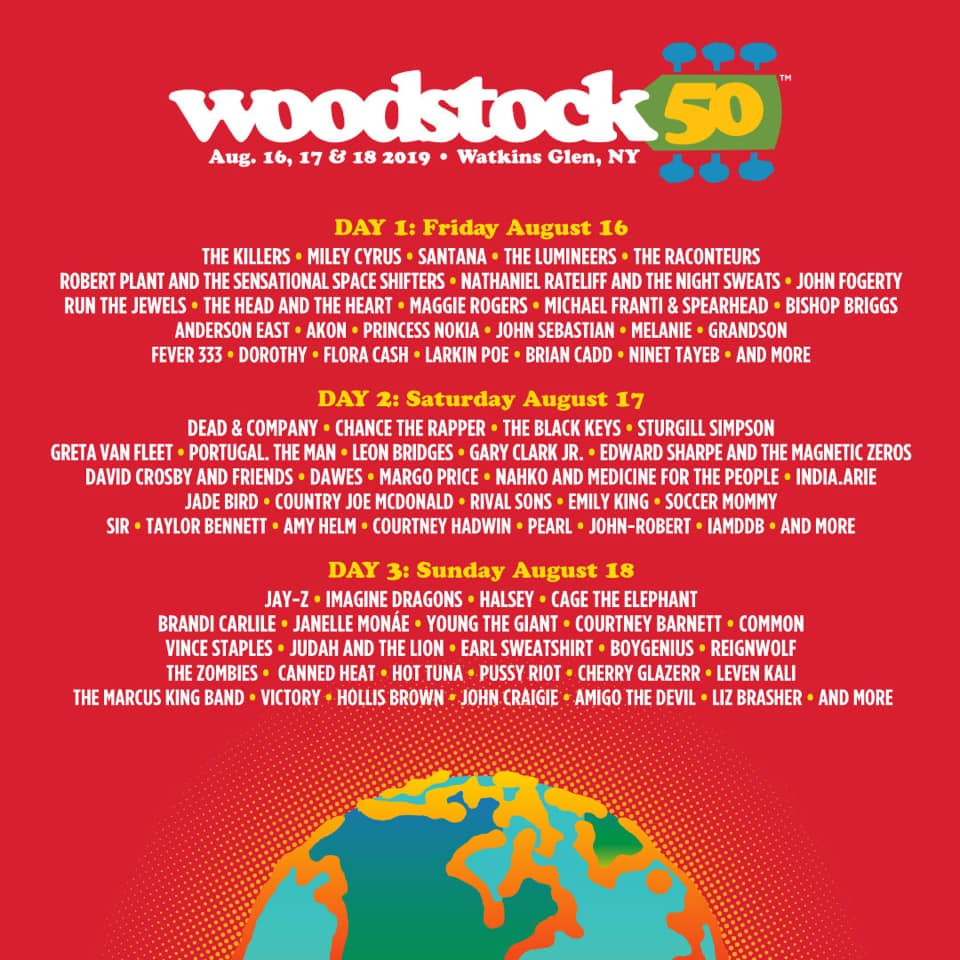 woodstock 50 lineup