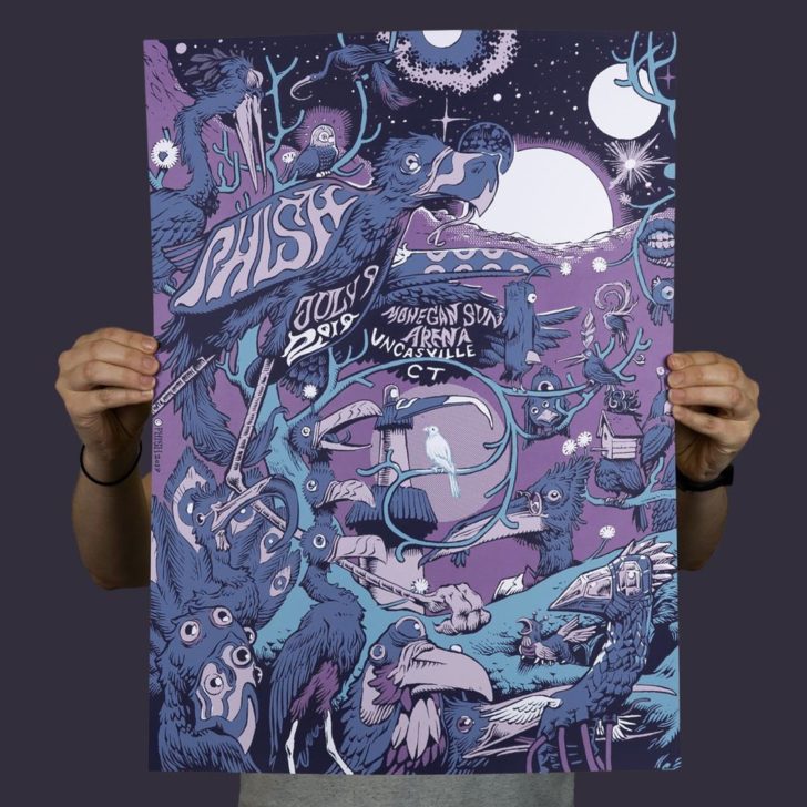 phish mohegan sun night one poster 2019