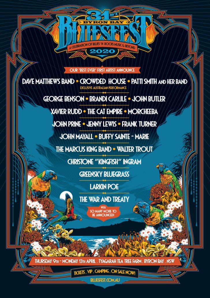 Byron Bay Music Festival 2020: Dave Matthews Band, Crowded House, John ...