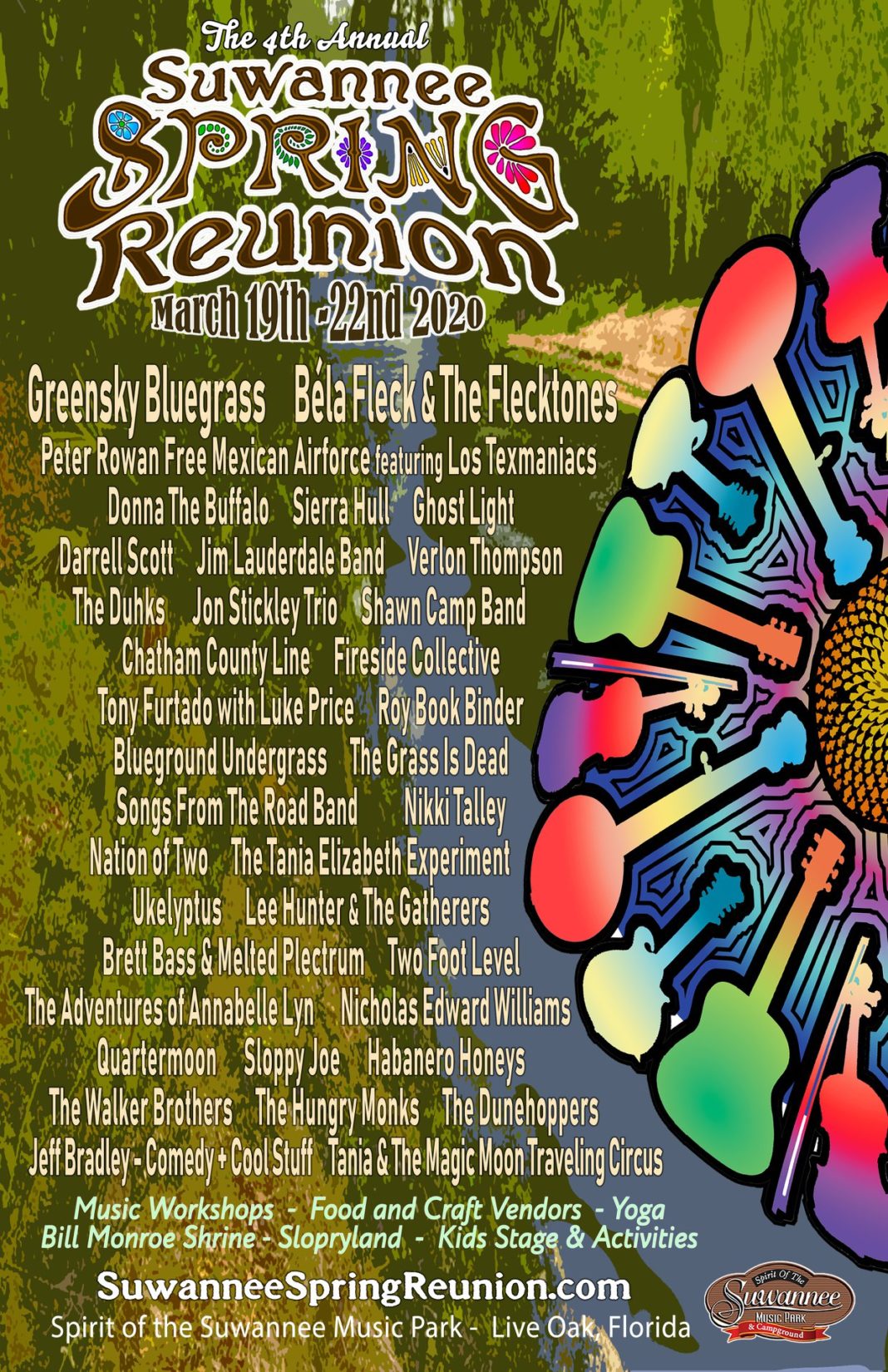 Suwannee Spring Reunion Adds Greensky Bluegrass, Béla Fleck, Ghost