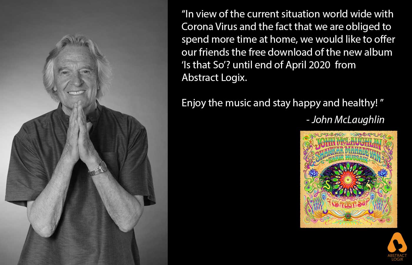 John Mclaughlin Releases Is That So Lp As Free Download During Coronavirus Outbreak Live Music Blog