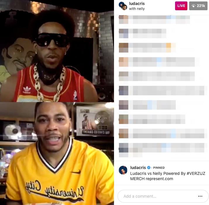 Watch the Nelly vs. Ludacris Verzuz Battle ~ LIVE music blog