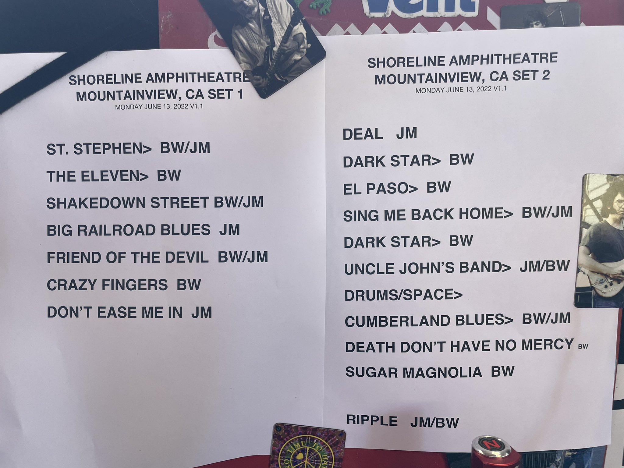 Dead & Company Plays TwoNight Run Shoreline Amphitheatre [SETLISTS