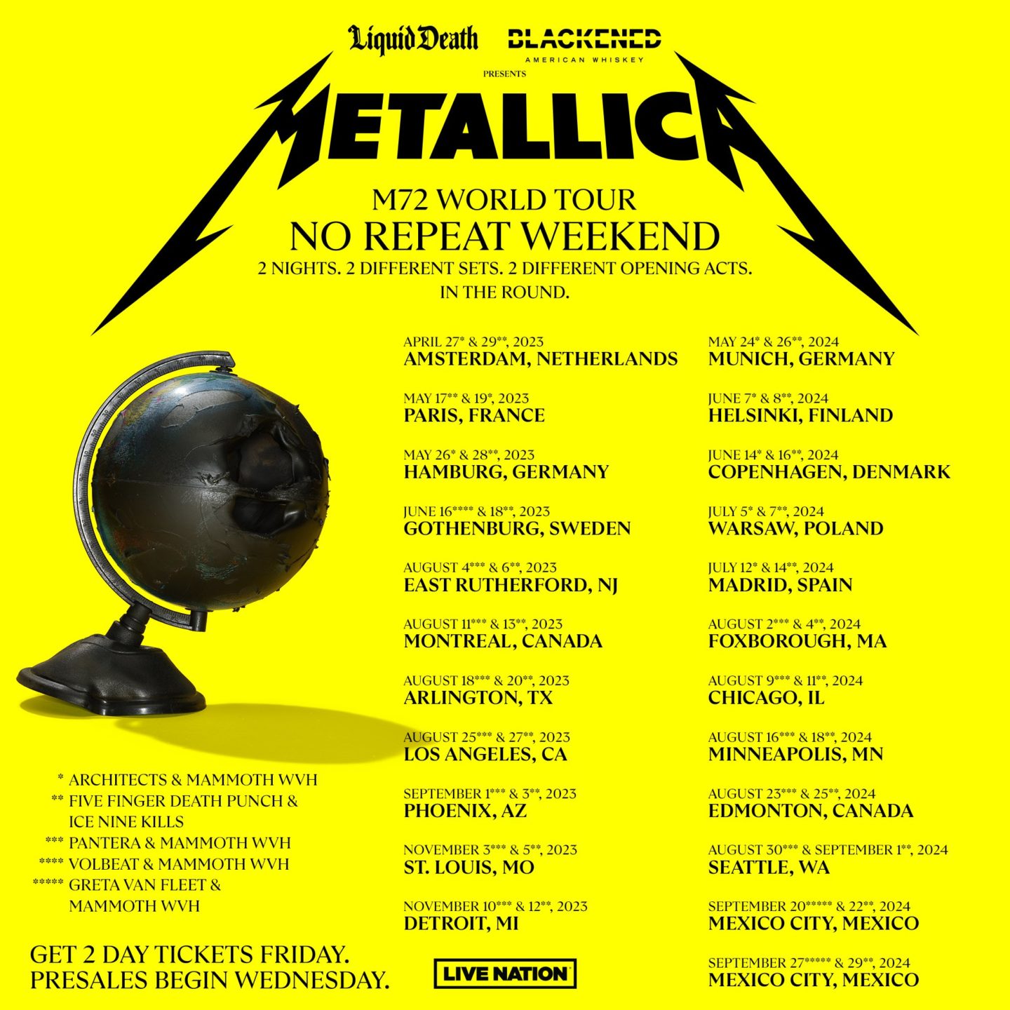 Metallica Drops New Album, Single & 20232024 Tour Dates LIVE music blog