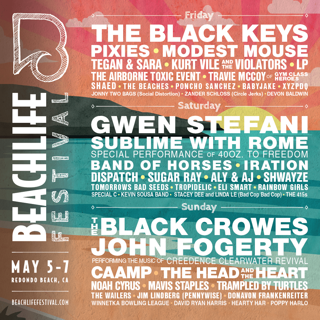 BeachLife Festival 2023 Lineup Black Keys, Pixies, Modest Mouse, Gwen